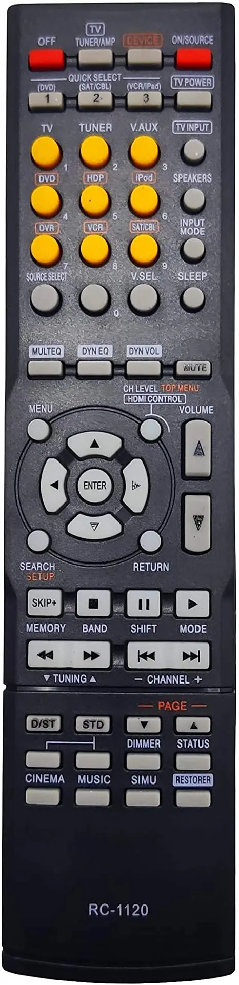 Remote Control for DENON  AVR-590 AVR-1610 DHT-590BA  AV Receiver