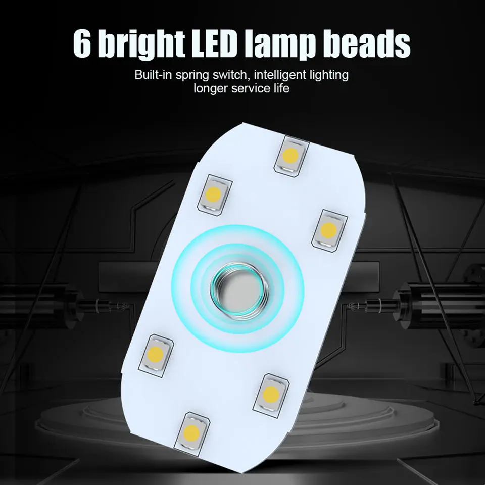 LED Ambient Night Light USB Rechargeable Cabinet Light Room Decor RGB Lights Atmosphere Lamp Magnet Wireless Car Interior Light