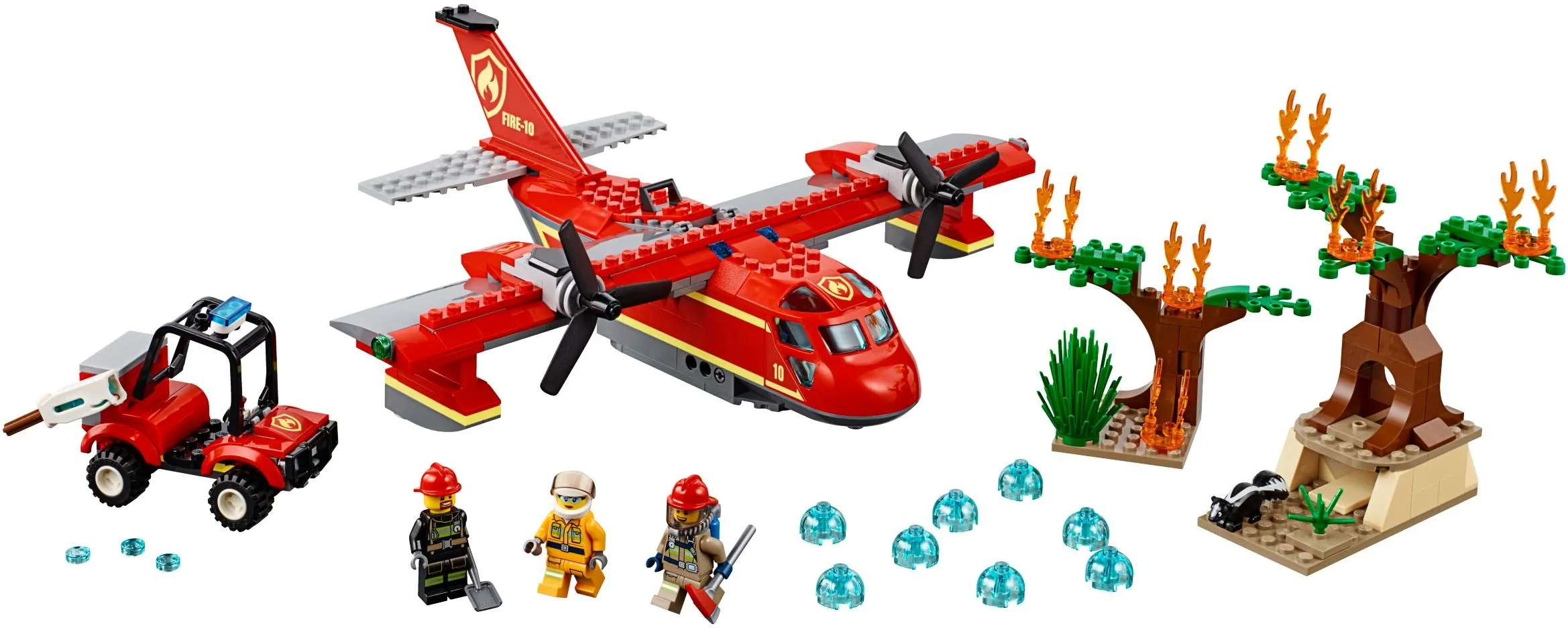 363 pcs Firefighting: Fire Plane 60217 the City Series building block Set Compatible 02137 Children Gift Toys