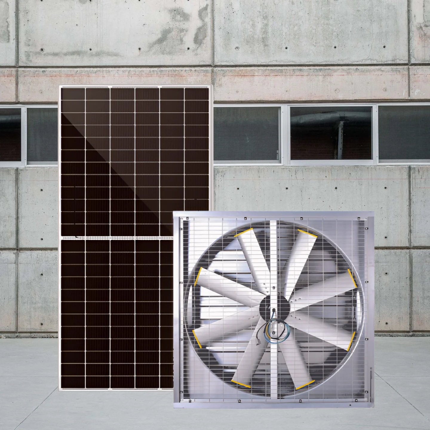 

Industrial Poultry Farm Ventilation Fan Big Cooling Air Warehouse Poultry House Fan Solar Heat Wall Exhaust DC Electric Current