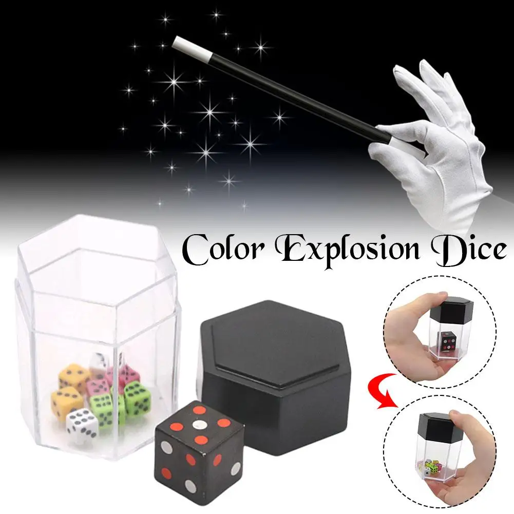 Explode Explosion Dice Easy Magic Tricks For Kids Magic Prop Novelty Funny Toy Close-up Performance Joke Prank Toy