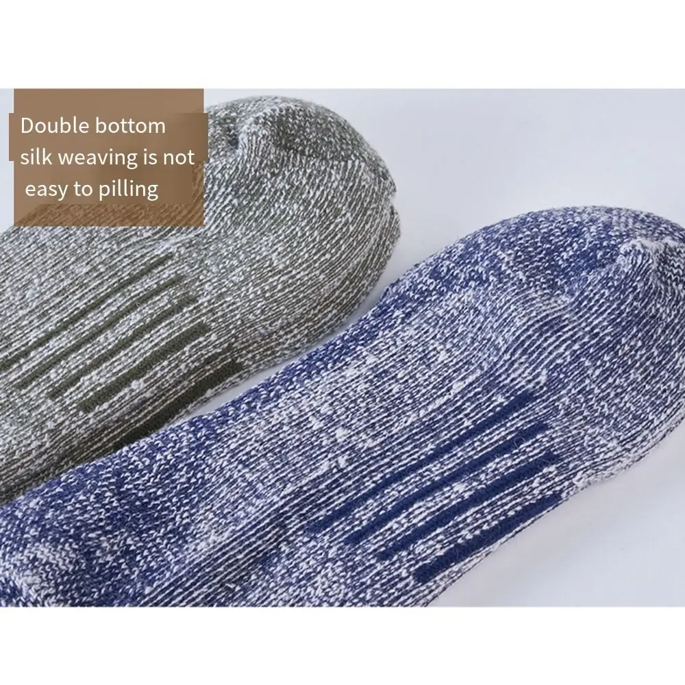 Cozy Breathable Merino Wool Socks Non-slip Moisture Wicking Casual Thermal Stockings Soft Thicken Warm Crew Socks Winter