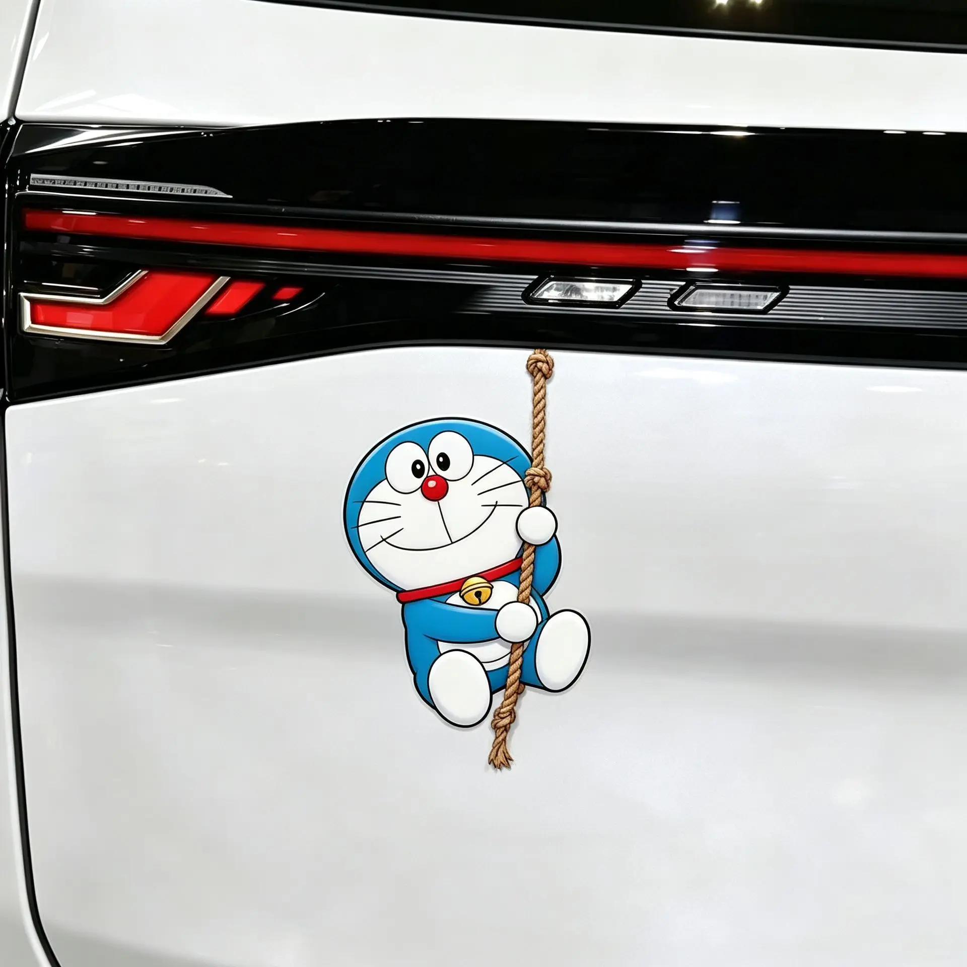 Car Stickers Cartoon Cute Style SpongeBob SquarePants Doraemon Crayon Shin chan Car Decoration Stickers Personalized Creative
