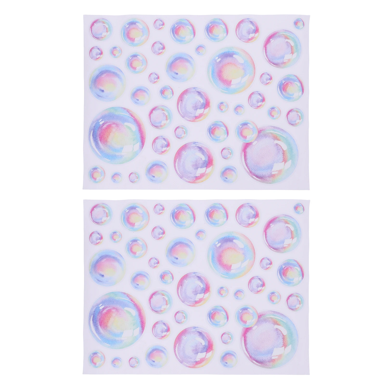 

Ocean Theme Bubbles Wall Stickers Decals Kids Bathroom PVC Material Easy Apply Remove Smooth Surface Living Room Decorative