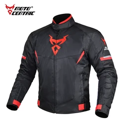 New motorcycle riding clothe Summer Motorcycle Protective Jacket Men Breathable Mesh Biker Jacket Waterproof Reflective Clothing
