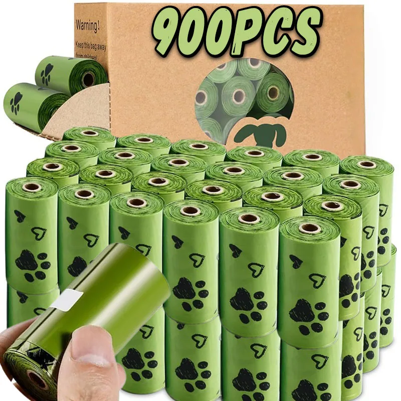 15-900pcs Dog Poop Bags for dog Large Cat Waste Bags Doggie Outdoor Home Clean Refill Garbage Bag Pet Supplies Tools