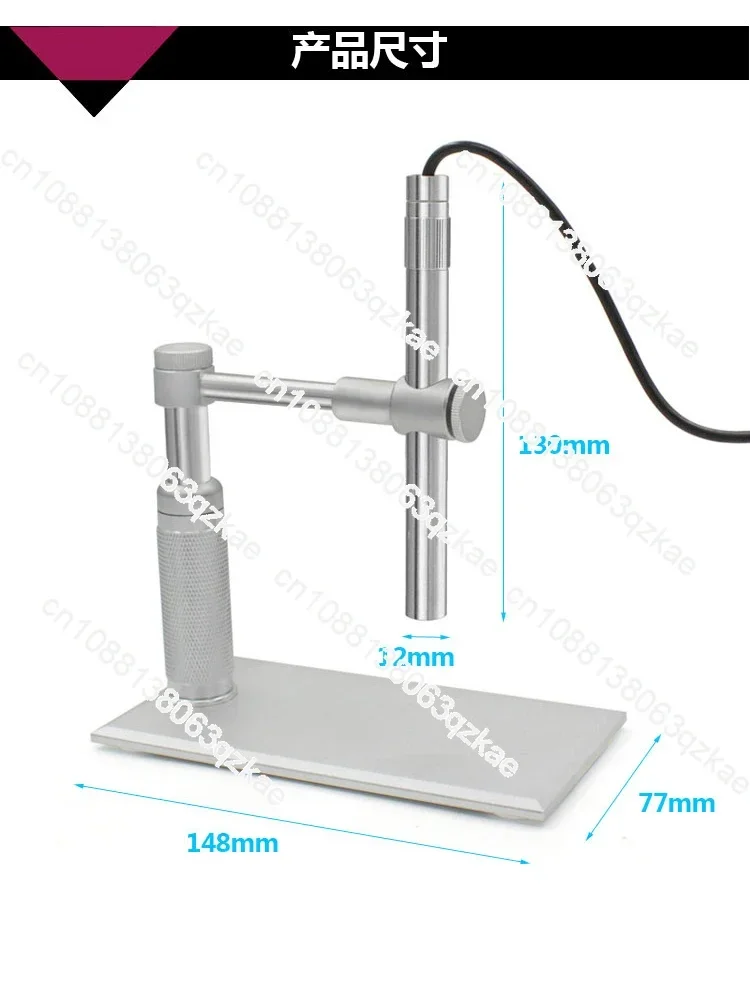 1-500X adjustable 2 million electronic endoscope USB digital microscope earscope, oral magnifying glass