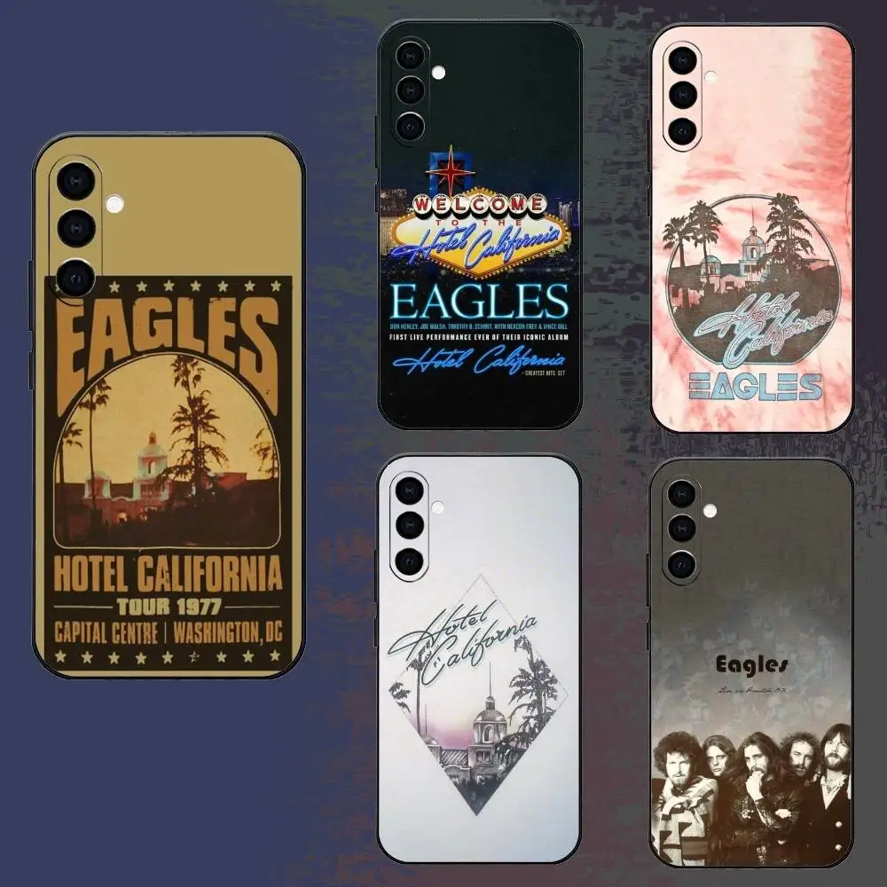 

E-Eagle-s Hotel California Phone Case For Samsung Galaxy A73,A72,A71,A70,A52,A51 Others Soft Black Cover