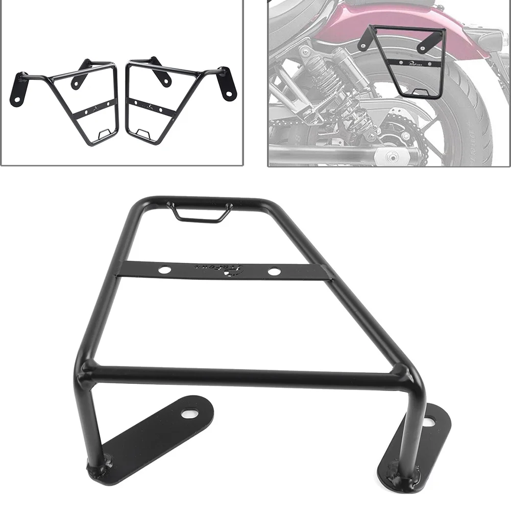 Matte Black Motorcycle Luggage Rack Side Saddle Bag Mount Bracket For Honda CMX Rebel 1100 2021 2022 2023