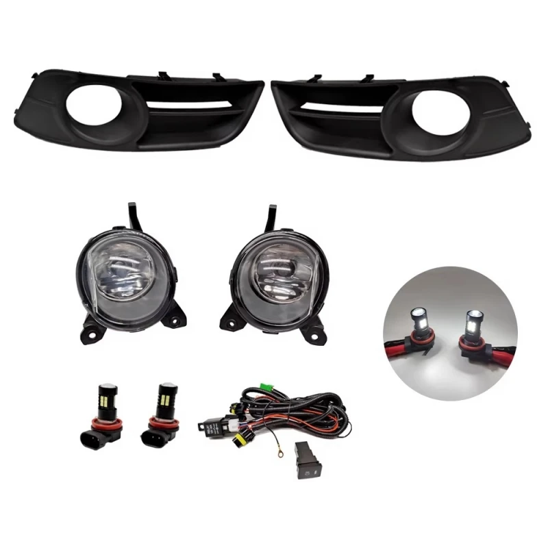 Halogen Front Bumper Light Led Fog Lamp with Frame for Toyota Corolla 04 05 06 European Version Car Fog Light