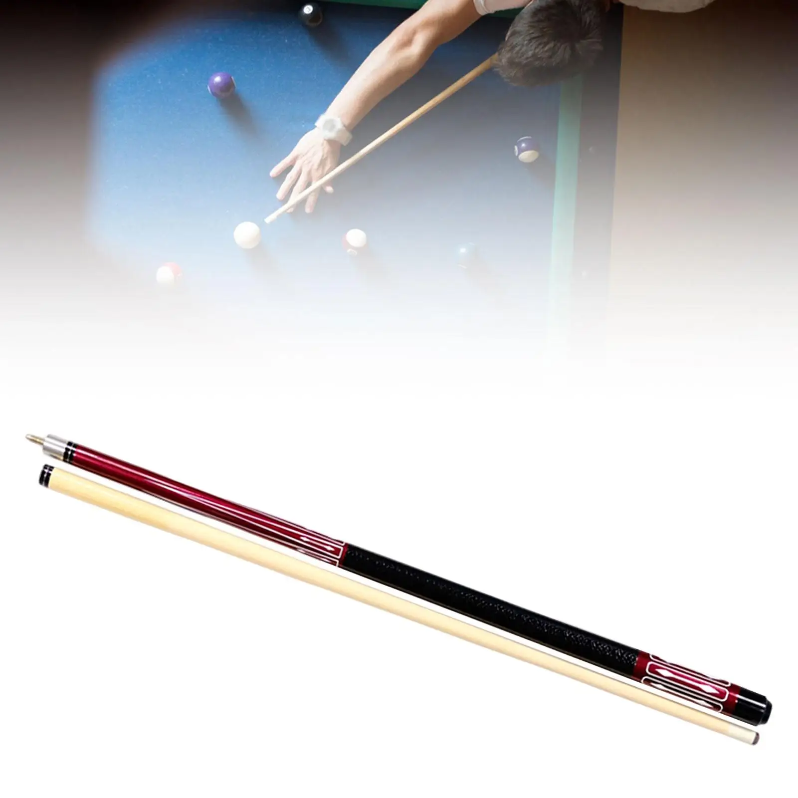 billiard-pool-cue-stick-wooden-1-2-split-professional-cue-two-piece-with-13mm-tip-for-game-room-practice