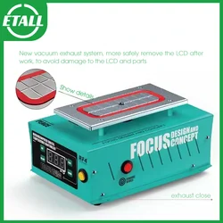 RF4 Built-in Vacuum Pump 7 Inches Phone Touch Screen Disassemble Repair Tool LCD Separator Machine for Samsung iPhone Repair