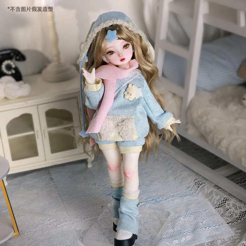 New Hot Anime Figures 1/6 Electronic Pet Bjd Cute Winter Little Girl Daily Style Joint Movable Collect Kawaii Model Gift Toy