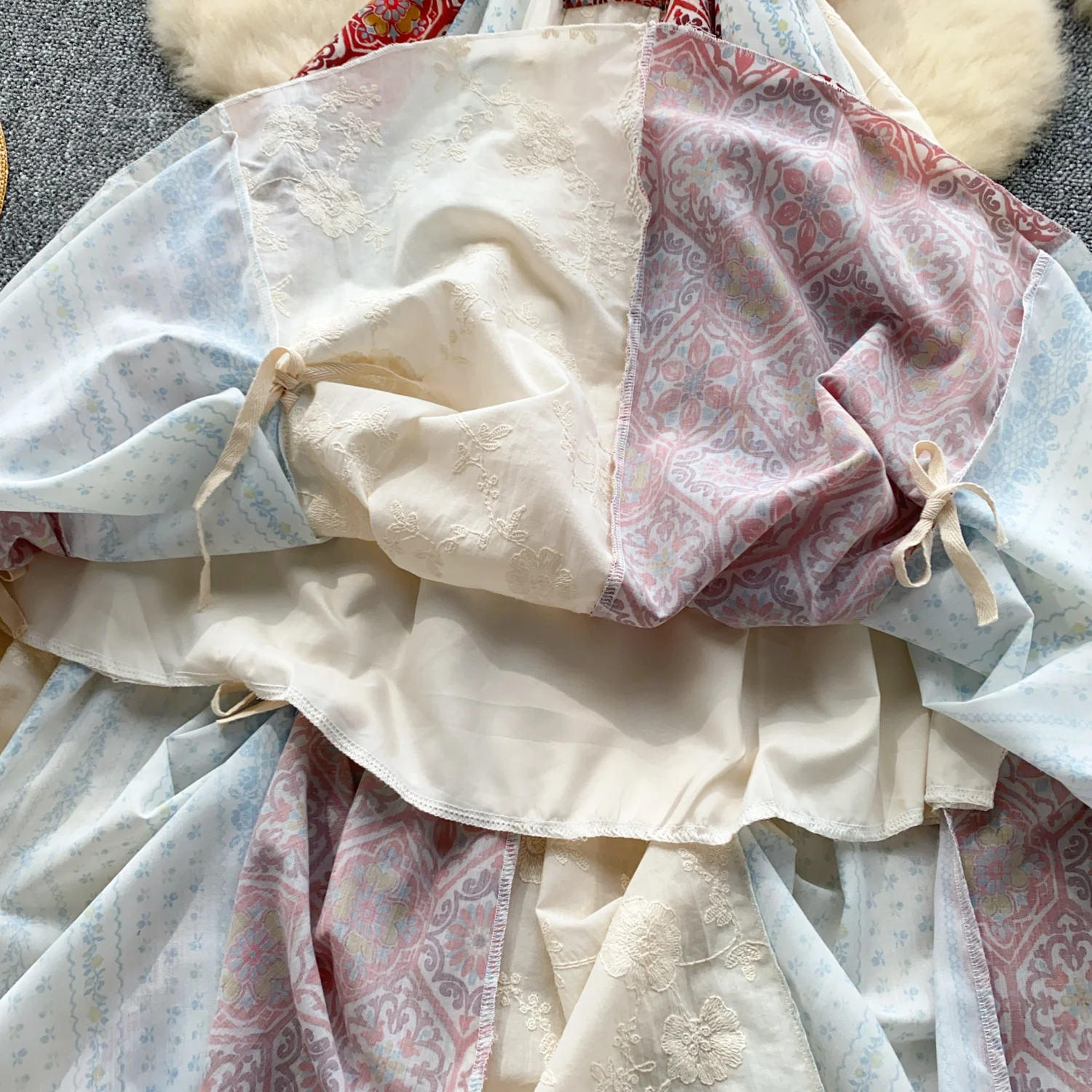 女性のためのボヘミアンカットアウトニットパッチワークドレス,スリムフィット,ビーチドレス,カジュアルでソフト,ヴィンテージでシック,韓国のファッション,夏