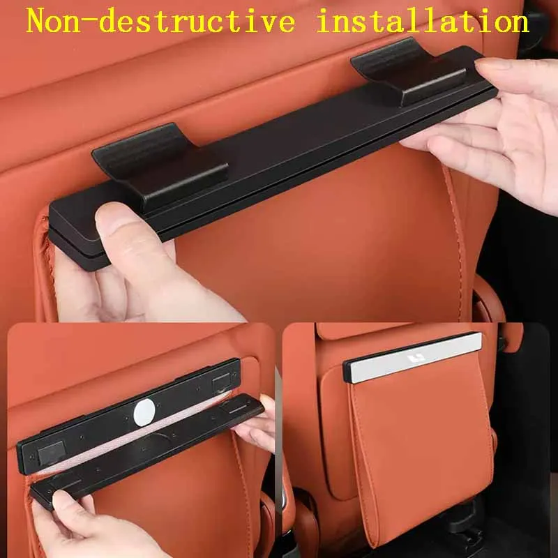 For Li Lixiang L7 L8 L9 2022 2023 Car Rear Garbage Bag Interior Car Seat Back Hanging Chair Back Storage Bag Accessories
