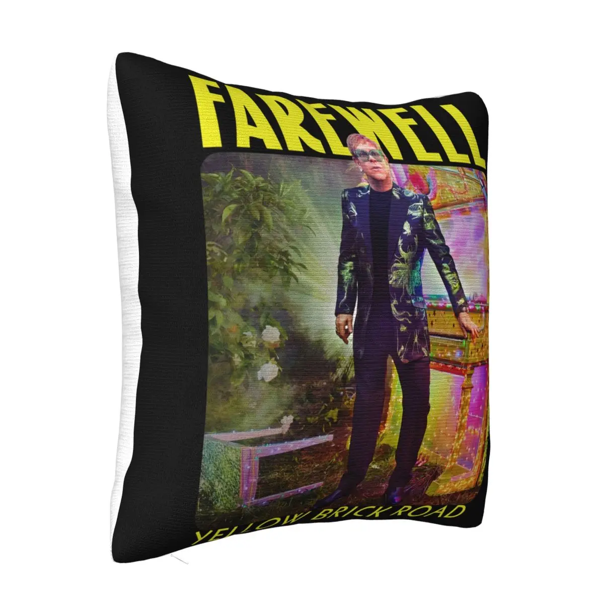 New Elton John Farewell Yellow Brick Road Concert Tour 2020 T Band Woman Print Pillow Case