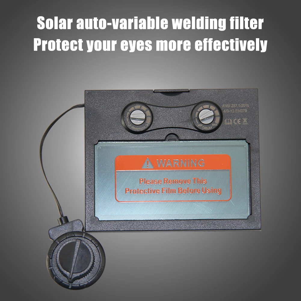 Solar Auto Verduistering Auto Filter Schaduw Ogen Lens Oogbescherming Lasser Apparatuur Professioneel Clear Window Utility Lasapparaat