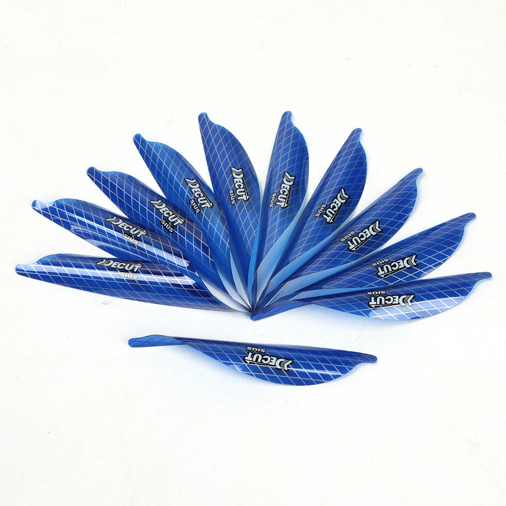 1.56''/1.75''/2'' Archery Spiral Feather  Spinning Arrow Vanes Right Wing/Left Wing DIY Shooting Arrow Accessories 50pcs/box