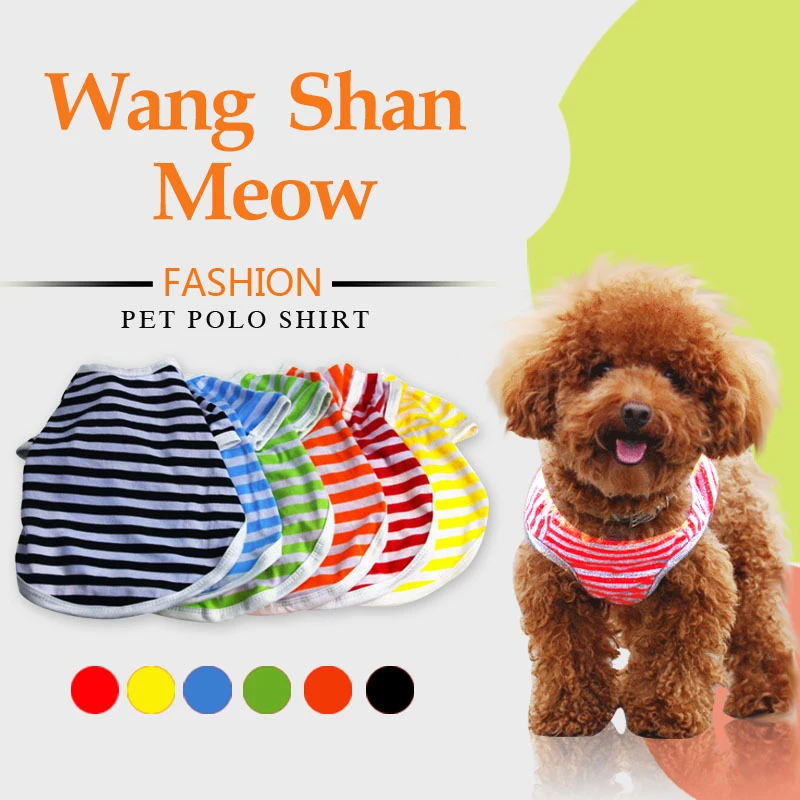 Puppy Summer Clothes Pet Vests Chihuahua Apparels Hunting Cat Clothes Kawaii Small Dog Spring Jersey Korean Cute Cool Clothing