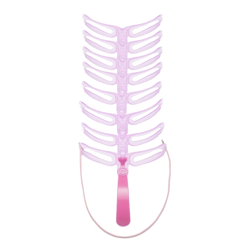 8 In1 Eyebrow Shaping Template Reusable Eyebrows Shaper Stencils Kit Grooming Card Definition Brow Makeup Tools Accessories