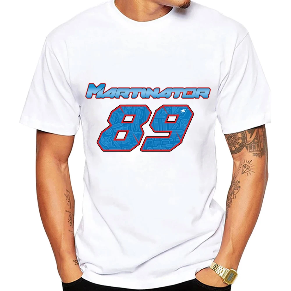 Jorge Martin 89 Motorcycle Driver Men T-shirt Summer Short Sleeve Women Tee Shirt 2025 New 100% Cotton Couple Clothes Tops