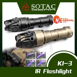 SOTAC 전술용 신형 메탈 KIJI K1 K1-3 IR 조절 가능한 스카우트 라이트 850nm 조명 원래 마킹 포함 20mm 레일에 적합