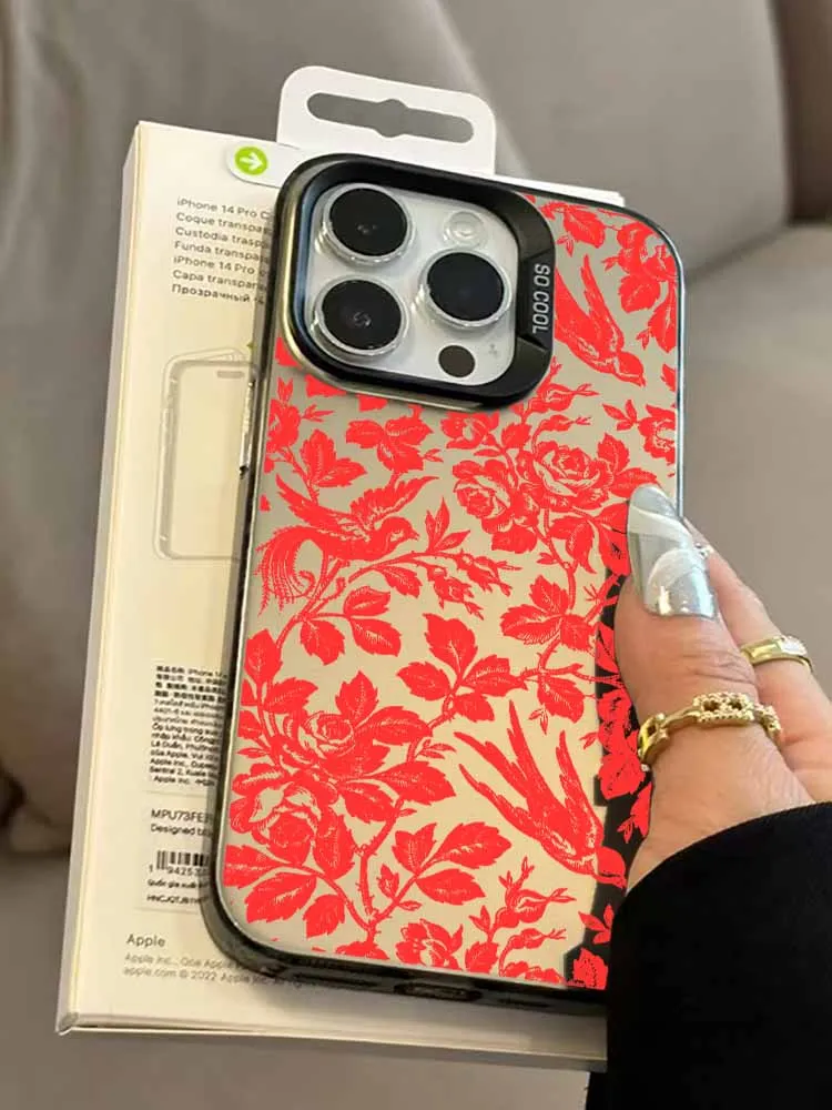 الأزرق والأحمر الزهور لسامسونج غالاكسي A30 31 32 34 33 35 50 51 52 53 A55 71 11 15 16 54 24 73 22 72 36 56 26 جراب هاتف #5