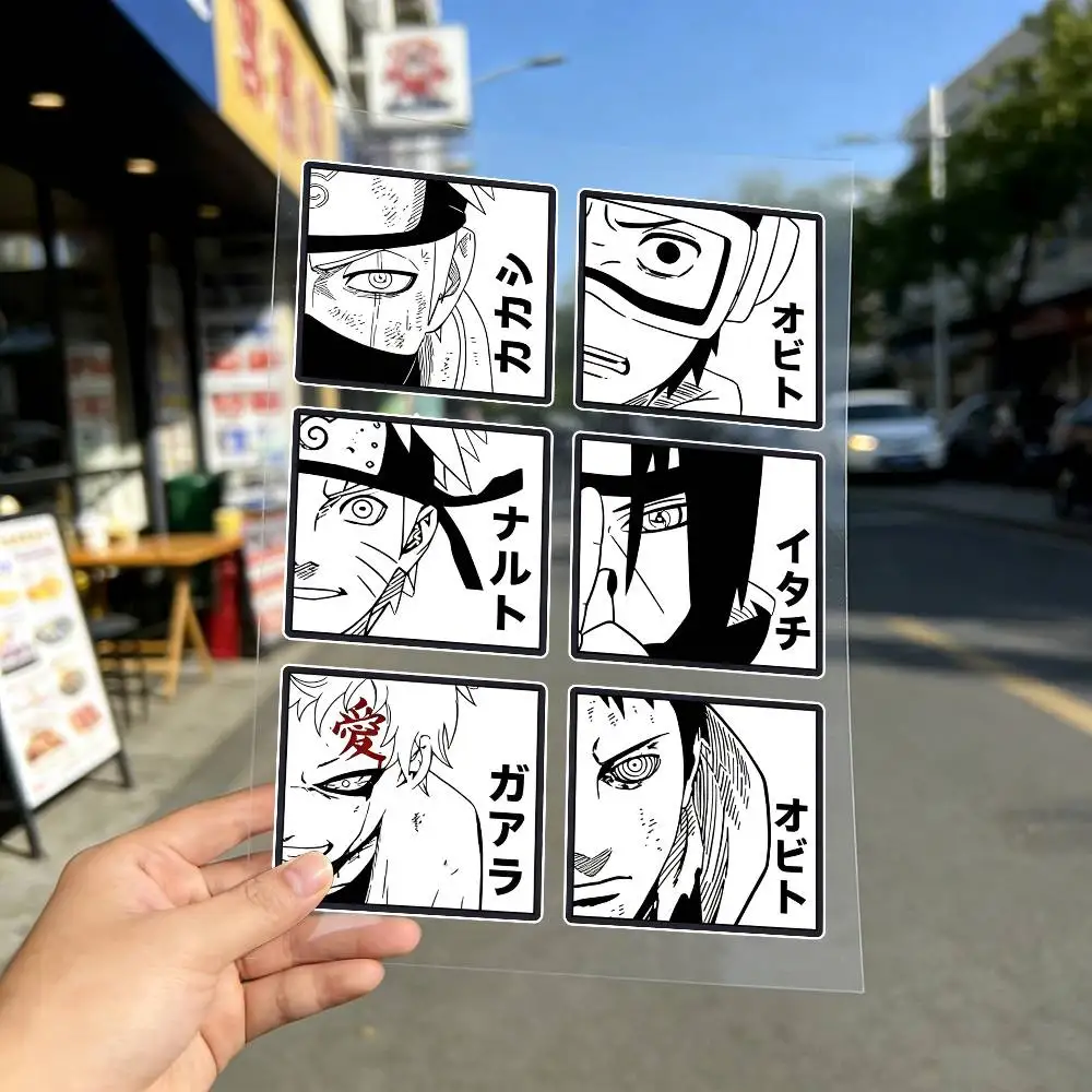 FOR NARUTO ANIME Waterproof Reflective Motorbike Stickers Easy Peel Removable Decals for Motorcycle Car