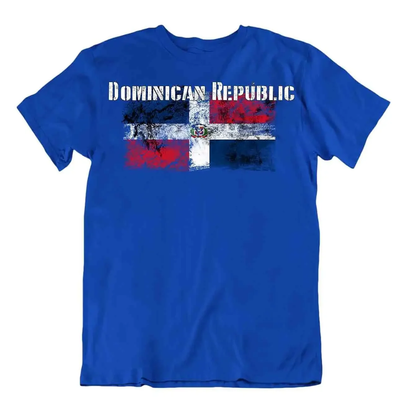 T-shirt drapeau de la république dominicaine, haut carte de la ville, héros de salut de la liberté