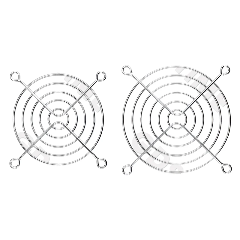 Gdstime 실버 메탈 그릴 핑거 가드 보호망 팬 그릴 30/40/50/60/80/90/120mm 냉각 팬 그릴 DC 팬 안전 장치