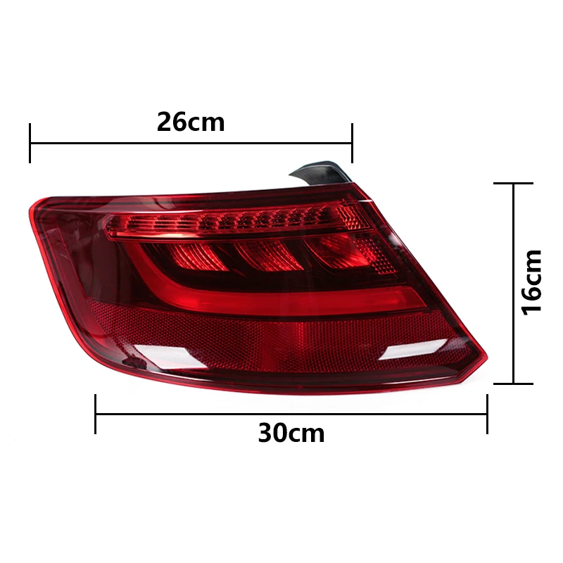 Car Outside tail light replacement shell For Audi A3 Hatchback 2013 2014 2015 2016 without bulb LED version cover accessories