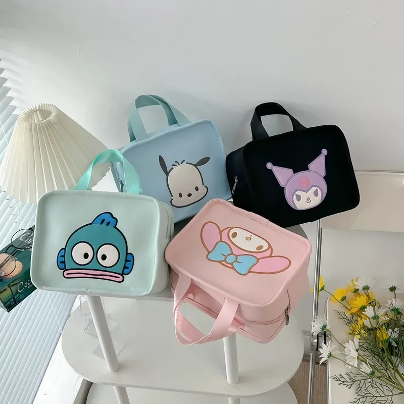 

Sanrio моя мелодия полакко сумка Kawaii большая емкость Милая мультяшная женская косметичка портативная дорожная женская сумка перикардиальная