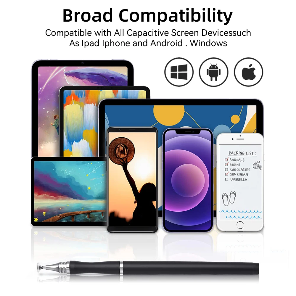 العالمي رسم القلم القلم ل أندرويد iOS اللمس القلم لباد آيفون سامسونج شاومي اللوحي الهاتف الذكي قلم رصاص الملحقات