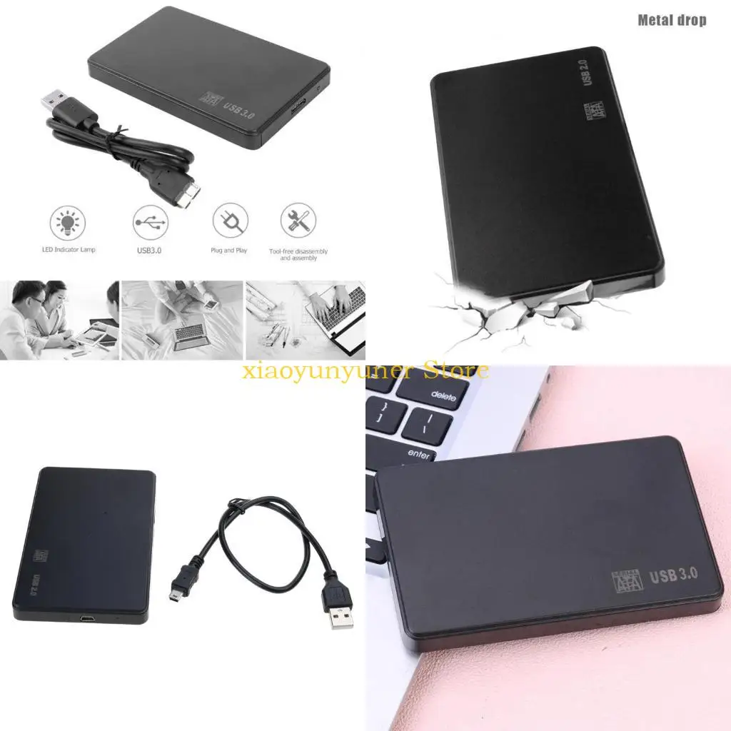 P9JB 2.5 Inch HDD SSD for Case Sata to USB 3.0/2.0 Hard Drive Box Enclosure Adapter