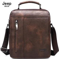 JEEP BULUO-Messenger Bag Grande Capacidade para Homens, Crossbody Bags, 9.7 in iPad, Alta Qualidade, Marca de Luxo, Moda, Nova Chegada