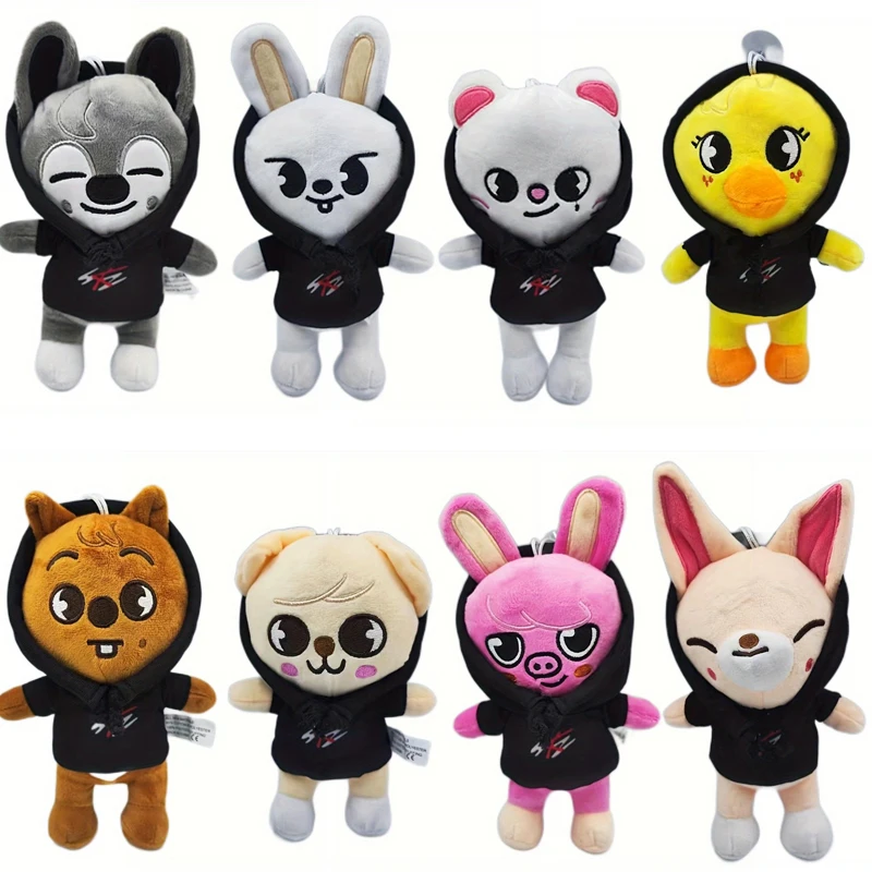 

Ношение шляпы, бродячие дети, плюшевая игрушка, мультяшная мягкая кукла, Skzoo Kawaii, игрушка-компаньон, украшение комнаты, рождественские подарки, 25 см