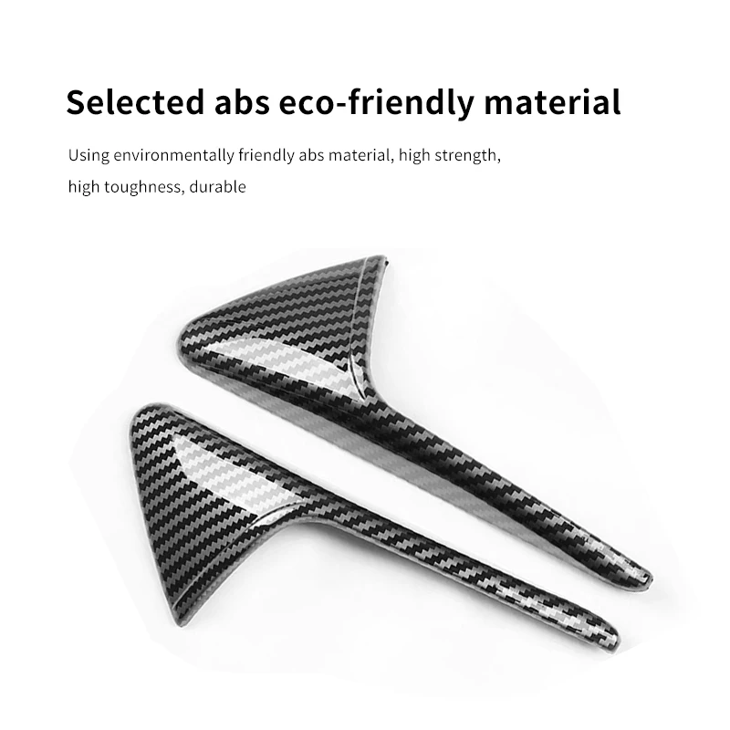 HW4.0 Side Camera Protector Cover for Tesla Model 3 Y Highland Accessories Turn Signal Fender Trim ABS Carbon Fiber 2024 view 3