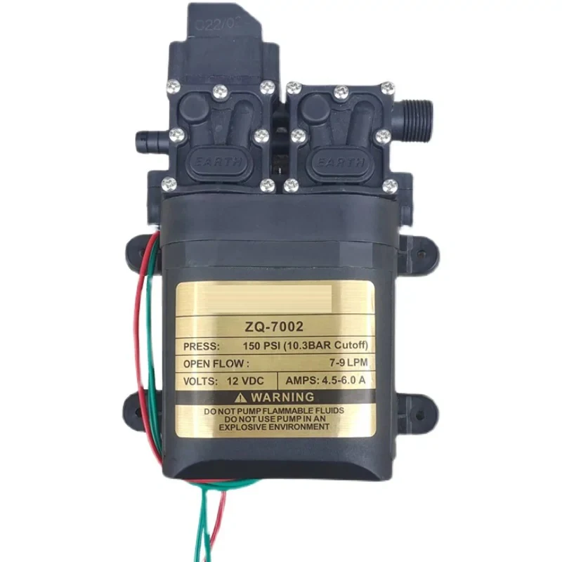 Electric spray, double pump, high-pressure fruit tree, vegetable garden, watering pump, dual core pump, 12V intelligent