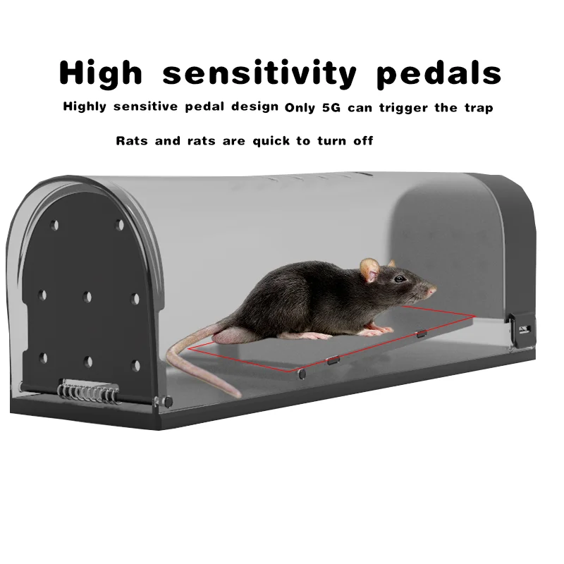 Household Mouse Trap Trigger Mouse Cage Traps Mice Rodent Rat Trap Self-locking Mousetrap for Indoor Outdoor Warehouse Garden