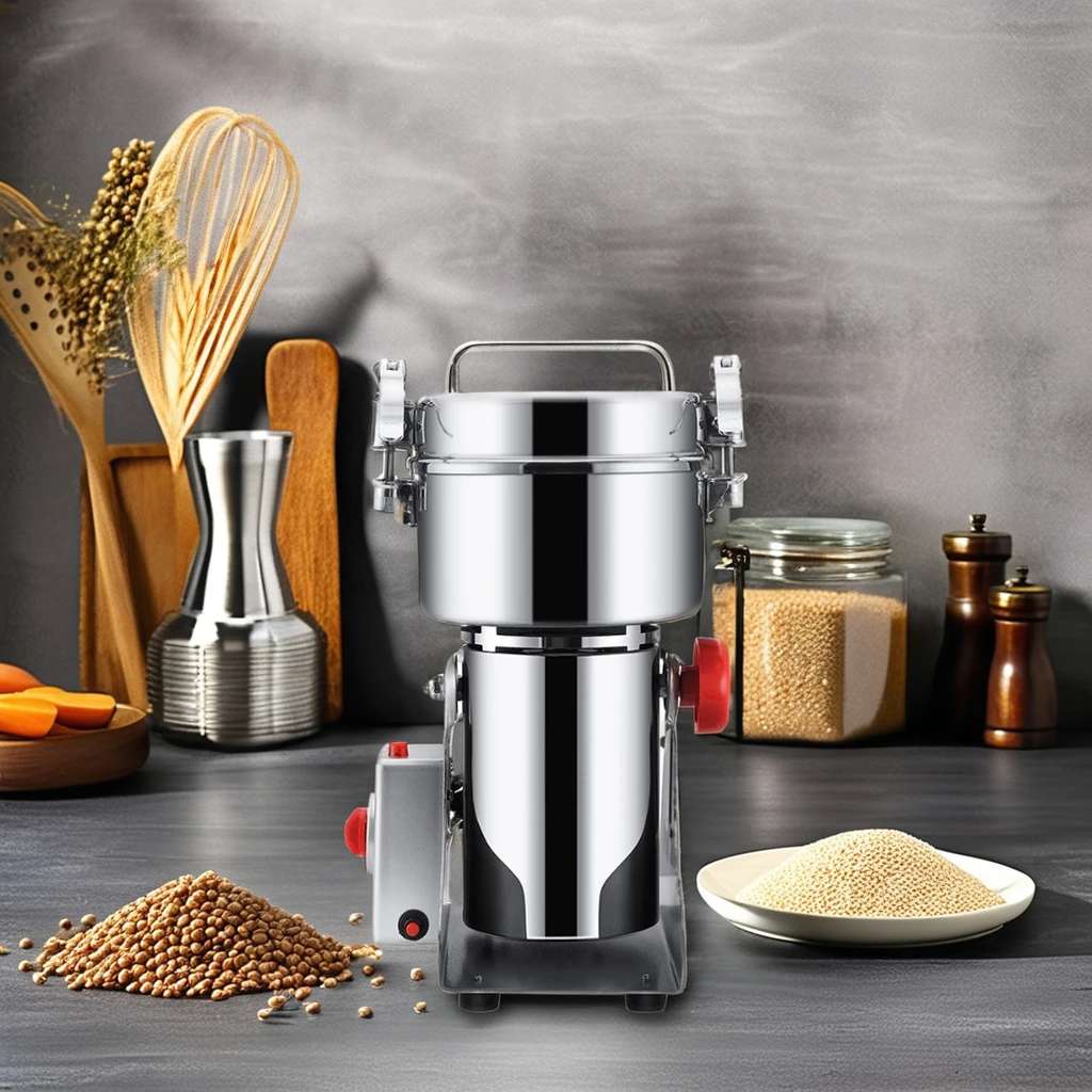 800G Small Household Grinder Mini Rice Corn Spice Coffee Cocoa Soybean Peanut Grain Grinder