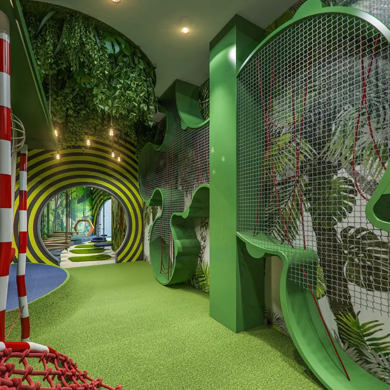 مجموعة ألعاب ناعمة للأطفال في مغامرة الأعمال للأطفال الصغار في الأماكن المغلقة، معدات أرضية للعب في الأماكن المغلقة، ملعب في المنتصف