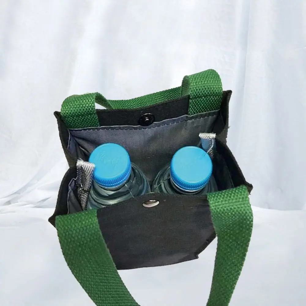 Hand Carrying Insulated Cup Holder Camping Cup Bag Water Bottle Handbag Bottle Cover Canvas Pouch Water Bottle Holder
