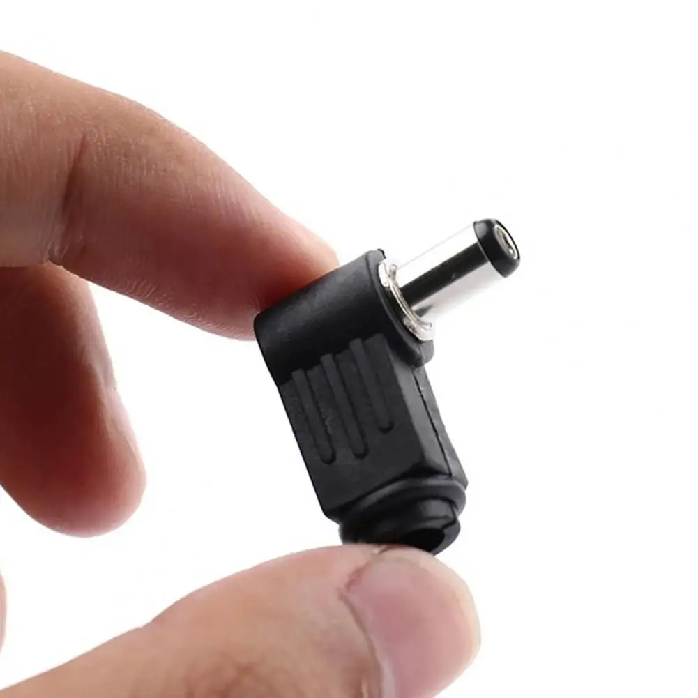 Cctv Camera Power Adapter 5pcs Dc Power Adapter Coupler 90 Degree Angle 5.5mm X 2.5mm Male to 5.5mm X 2.1mm Female for Laptop
