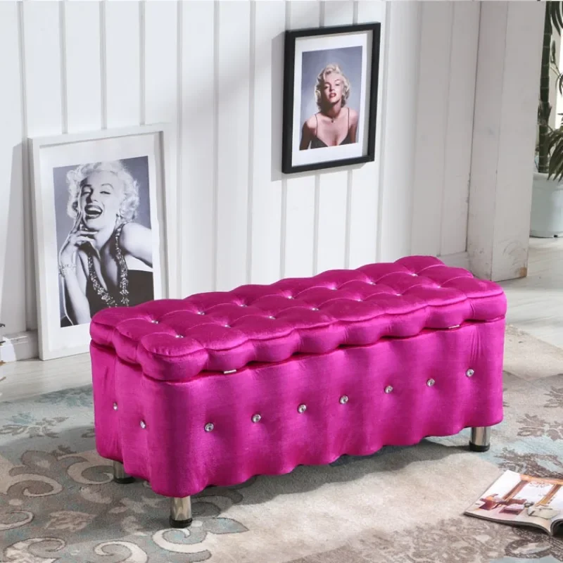 Simple and multi-functional shoe change stool, living room lazy low stool storage, sofa stool can be disassembled and washed, sp