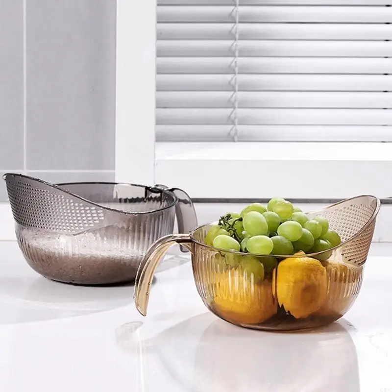 Innovative Sink Basket Easy to Clean Rice Washing Bowl PET Material Suitable for Cooking People Health Enthusiasts Q5WC