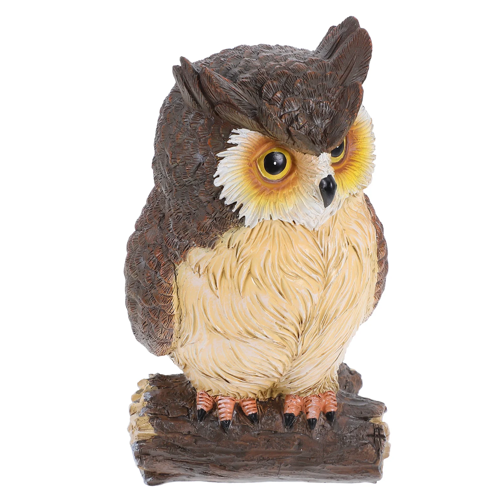 Yard Owl Model Small Statue Book Stand Decoration Garden Decoration Cute Owl Decoration Resin Figurine Cute Owl Model Decor