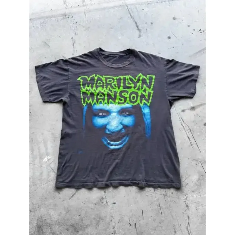 

НОВАЯ футболка в стиле ретро с американским мультяшным рисунком, мужская и женская одежда, хлопковые винтажные топы с короткими рукавами в стиле Харадзюку, большие размеры