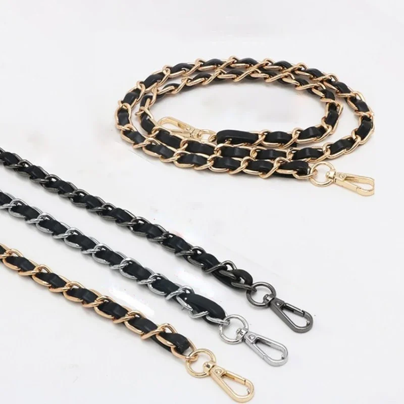 

120cm Universal Shoulder Bag Strap Chain Strap For Crossbody Bag Simple Solid Color Strap Handbag Chain