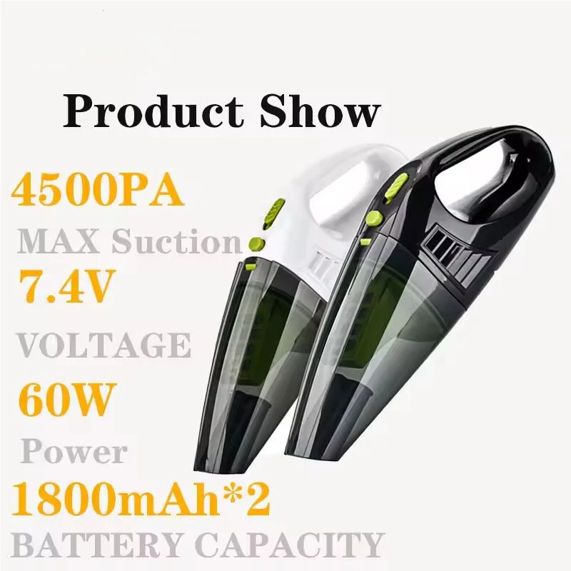 

Zaixiao New Handheld Wet and Dry Car Vacuum Cleaner High Power Wireless Charging Portable Small Car Dual-purpose Vacuum Cleaner