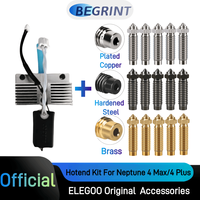 ELEGOO Hotend kit for Neptune 4Max/4Plus with 5 Pieces 0.4mm Nozzle Fully Assemble All-Metal Hotend 3D Printer Accessories